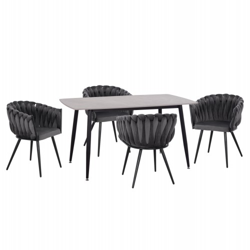 ΣΕΤ ΤΡΑΠΕΖΑΡΙΑΣ 5ΤΜΧ RAVEN HM12116 01 ΚΕΡΑΜΙΚΟ TOP ΓΚΡΙ ΜΑΡΜΑΡΟ--ΓΚΡΙ ΒΕΛΟΥΔΟ c552510