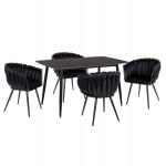 ΣΕΤ ΤΡΑΠΕΖΑΡΙΑΣ 5ΤΜΧ RAVEN HM12116 03 ΚΕΡΑΜΙΚΟ TOP ΜΑΥΡΟ ΜΑΡΜΑΡΟ--ΜΑΥΡΟ ΒΕΛΟΥΔΟ c552596