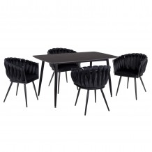 ΣΕΤ ΤΡΑΠΕΖΑΡΙΑΣ 5ΤΜΧ RAVEN HM12116 03 ΚΕΡΑΜΙΚΟ TOP ΜΑΥΡΟ ΜΑΡΜΑΡΟ--ΜΑΥΡΟ ΒΕΛΟΥΔΟ c552596