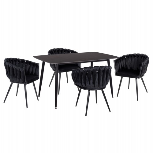 ΣΕΤ ΤΡΑΠΕΖΑΡΙΑΣ 5ΤΜΧ RAVEN HM12116 03 ΚΕΡΑΜΙΚΟ TOP ΜΑΥΡΟ ΜΑΡΜΑΡΟ--ΜΑΥΡΟ ΒΕΛΟΥΔΟ c552596