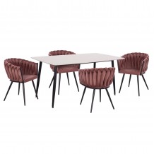 ΣΕΤ ΤΡΑΠΕΖΑΡΙΑΣ 5ΤΜΧ RAVEN HM12117 01 ΚΕΡΑΜΙΚΟ TOP ΛΕΥΚΟ ΜΑΡΜΑΡΟ--ΣΑΠΙΟ ΜΗΛΟ ΒΕΛΟΥΔΟ c552597