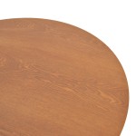 Τραπέζι Franzel pakoworld mdf καρυδί Φ120x75εκ c552839