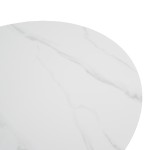 Τραπέζι Franzel pakoworld sintered stone σε όψη μαρμάρου-mdf σε φυσική απόχρωση Φ120x75εκ c552848