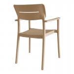 Πολυθρόνα Pilma pakoworld cappuccino PP 57x54x82εκ c553234