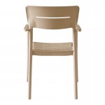 Πολυθρόνα Pilma pakoworld cappuccino PP 57x54x82εκ c553234