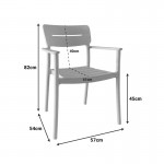 Πολυθρόνα Pilma pakoworld cappuccino PP 57x54x82εκ c553234