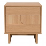 Κομοδίνο Jenfia pakoworld mdf σε φυσική απόχρωση 48x39x50 5εκ c553235