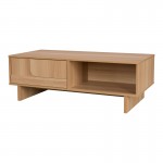 Τραπέζι σαλονιού Jenfia pakoworld mdf σε φυσική απόχρωση 110x55x38 5εκ c553237