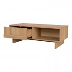 Τραπέζι σαλονιού Jenfia pakoworld mdf σε φυσική απόχρωση 110x55x38 5εκ c553237