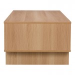 Τραπέζι σαλονιού Jenfia pakoworld mdf σε φυσική απόχρωση 110x55x38 5εκ c553237