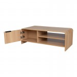 Τραπέζι σαλονιού Kelba pakoworld mdf σε φυσική απόχρωση 100x50x35 5εκ c553238