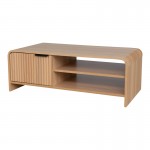 Τραπέζι σαλονιού Kelba pakoworld mdf σε φυσική απόχρωση 100x50x35 5εκ c553238