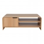 Τραπέζι σαλονιού Kelba pakoworld mdf σε φυσική απόχρωση 100x50x35 5εκ c553238