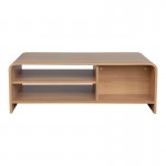 Τραπέζι σαλονιού Kelba pakoworld mdf σε φυσική απόχρωση 100x50x35 5εκ c553238