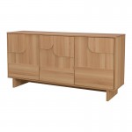 Μπουφές Jenfia pakoworld mdf σε φυσική απόχρωση 150x39x75 5εκ c553239