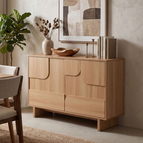 Μπουφές Jenfia pakoworld mdf σε φυσική απόχρωση 101 2x39x75 5εκ c553241