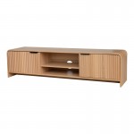 Έπιπλο τηλεόρασης Anfen pakoworld mdf σε φυσική απόχρωση 160x39x40 5εκ c553243