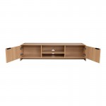 Έπιπλο τηλεόρασης Anfen pakoworld mdf σε φυσική απόχρωση 160x39x40 5εκ c553243