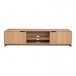 Έπιπλο τηλεόρασης Anfen pakoworld mdf σε φυσική απόχρωση 160x39x40 5εκ c553243