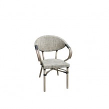 COSTA πολυθρόνα Alu Antique Grey Textilene Μπεζ c55346