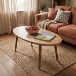 Τραπέζι σαλονιού Sartori pakoworld oak 90x45x43εκ c553561