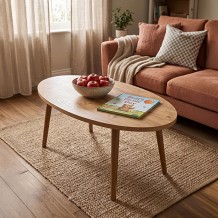 Τραπέζι σαλονιού Sartori pakoworld oak 90x45x43εκ c553561