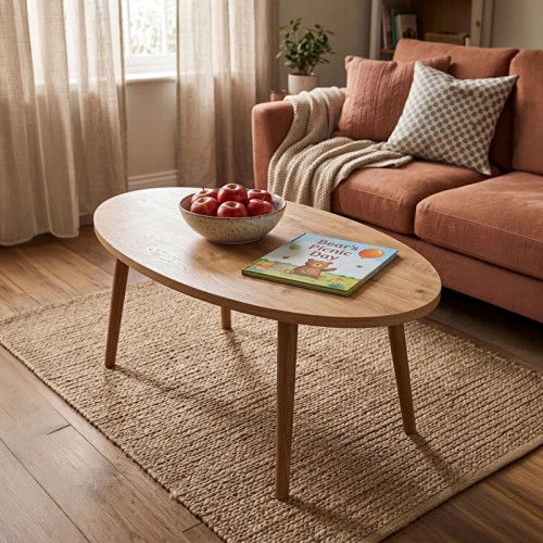 Τραπέζι σαλονιού Sartori pakoworld oak 90x45x43εκ c553561