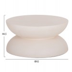 ΤΡΑΠΕΖΙ ΣΑΛΟΝΙΟΥ ANNA HM18158 02 FIBER CEMENT ΣΕ ΛΕΥΚΟ--Φ92x44 5Υεκ c553569