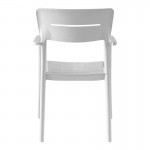Πολυθρόνα Pilma pakoworld λευκό PP 57x54x82εκ c553692