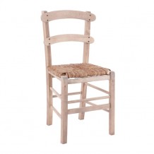 Καρέκλα καφενείου καρφωτή άβαθη με ψάθα c55379