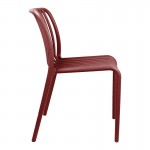 Καρέκλα Zoi pakoworld στοιβαζόμενη terracotta PP 42x58x79εκ c553863