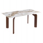 ΤΡΑΠΕΖΙ DALLE HM18479 01 MDF TOP ΟΨΗ ΜΑΡΜΑΡΟΥ-ΜΕΤΑΛ ΠΟΔΙΑ ΚΑΡΥΔΙ 180x90x76Υεκ c554392