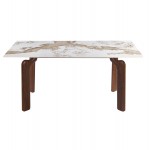 ΤΡΑΠΕΖΙ DALLE HM18479 01 MDF TOP ΟΨΗ ΜΑΡΜΑΡΟΥ-ΜΕΤΑΛ ΠΟΔΙΑ ΚΑΡΥΔΙ 180x90x76Υεκ c554392