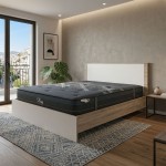 Κρεβάτι με στρώμα Athos-Resty pakoworld sonoma-λευκό 160x200εκ c554870