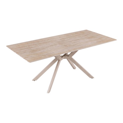 Τραπέζι Olven pakoworld sintered stone σε όψη τραβερτίνας 180x90x75εκ c555218