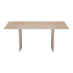 Τραπέζι Releno pakoworld sintered stone σε όψη τραβερτίνας 180x90x75εκ c555234