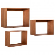 ΡΑΦΙΕΡΑ CHENGIS HM9830 3ΤΜΧ ΞΥΛΟ TEAK ΣΕ ΦΥΣΙΚΟ ΧΡΩΜΑ 60x20x38Υεκ c555248