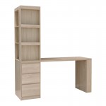 Γραφείο με βιβλιοθήκη Cliner pakoworld sonoma 140x50x180εκ c555370