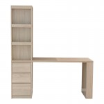 Γραφείο με βιβλιοθήκη Cliner pakoworld sonoma 140x50x180εκ c555370
