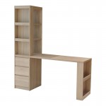 Γραφείο με βιβλιοθήκη Cliner pakoworld sonoma 140x50x180εκ c555370