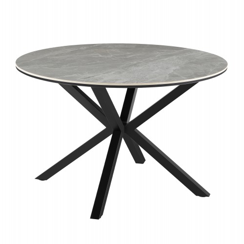 ΤΡΑΠΕΖΙ ΤΡΑΠΕΖΑΡΙΑΣ ΣΤΡΟΓΓΥΛΟ ERAGON HM18460 03 SINT STONE ΣΕ ΓΚΡΙ ΜΑΡΜΑΡΟ Φ120x75Υεκ c555373
