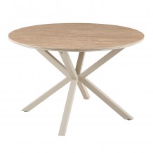 ΤΡΑΠΕΖΙ ΤΡΑΠΕΖΑΡΙΑΣ ΣΤΡΟΓΓΥΛΟ ERAGON HM18460 04 SINT STONE ΤΡΑΒΕΡΤΙΝΑ Φ120x75Υεκ c555376