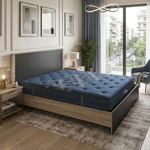 Κρεβάτι με στρώμα Athos-Resty pakoworld sonoma-ανθρακί 160x200εκ c555599
