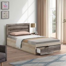 Κρεβάτι μονό Olympus pakoworld με συρτάρι castillo toro 100x200εκ c555607