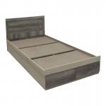 Κρεβάτι μονό Olympus pakoworld με συρτάρι castillo toro 100x200εκ c555607