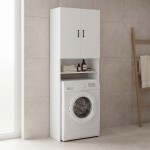 Έπιπλο πλυντηρίου Tzelio pakoworld λευκό 65x30x180εκ c556060
