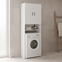 Έπιπλο πλυντηρίου Tzelio pakoworld λευκό 65x30x180εκ c556060