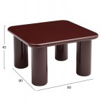 ΤΡΑΠΕΖΙ ΣΑΛΟΝΙΟΥ SOLNA HM18453 06 MDF ΣΕ GLOSSY ΚΟΚΚΙΝΟ 80x80x45Υεκ c556065