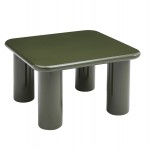 ΤΡΑΠΕΖΙ ΣΑΛΟΝΙΟΥ SOLNA HM18453 07 MDF ΣΕ GLOSSY ΠΡΑΣΙΝΟ 80x80x45Υεκ c556066