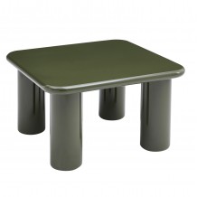ΤΡΑΠΕΖΙ ΣΑΛΟΝΙΟΥ SOLNA HM18453 07 MDF ΣΕ GLOSSY ΠΡΑΣΙΝΟ 80x80x45Υεκ c556066